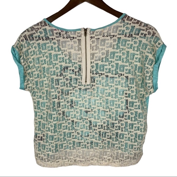 Leo Meets Virgo Hello Kitty Lace Back Crop Top - Picture 2 of 7